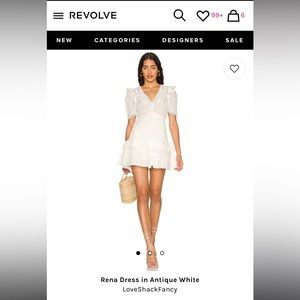 COPY - Loveshackfancy Rena dress in antique white.